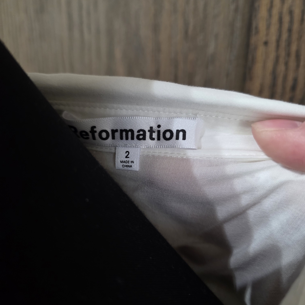 Reformation White Midi Dress - Picture 4 of 4